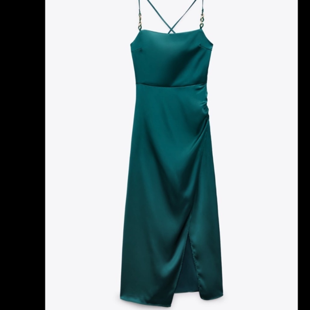 💚 SATIN LINGERIE STYLE DRESS - Picture 7 of 9